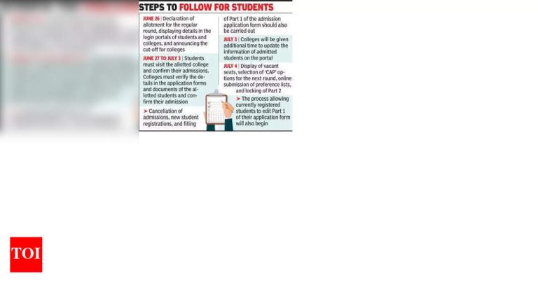 एफवायजेसीसाठी प्रथम गुणवत्ता यादी कट ऑफ मार्क्स आणि आजची महाविद्यालये बाहेर