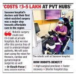 ससून डॉक्स प्रथम रोबोटिक शस्त्रक्रिया करतात, विनामूल्य