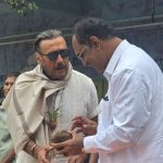 अभिनेता जॅकी श्रॉफ यांच्या हस्ते जैवविविधता उद्यान व पाण्याच्या टाकीचे भूमिपूजन