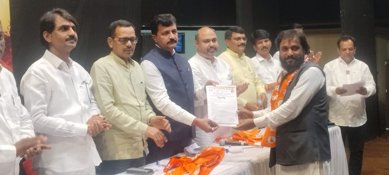 संभाजी ब्रिगेडच्या उत्तर पुणे जिल्हाध्यक्षपदी चंद्रशेखर घाडगे यांची फेरनिवड 