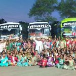 घृष्णेश्वर,औंढा नागनाथ,परळी वैजनाथ सह मोहटा देवी दर्शनाचा तुळापूरातील पाचशे भाविकांनी घेतला लाभ मारुती शिवले मित्र परिवाराचा मोफत धार्मिक उपक्रम