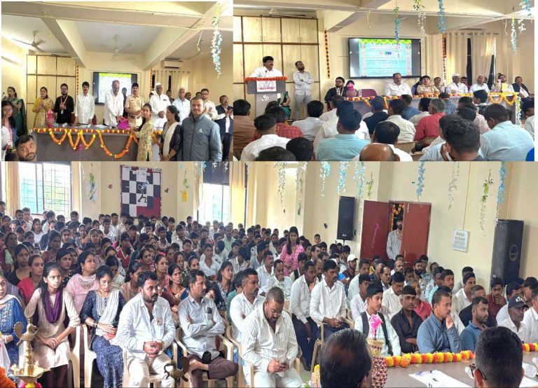 श्री रामचंद्र इंजिनिअरिंग कॉलेज मध्ये इंडक्शन प्रोग्राम -2025 चे प्रदीप दादा कंद यांचे हस्ते उद्घाटन