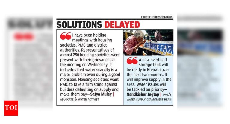 पुण्यातील पूर्वेकडील भाग पाण्याच्या समस्यांसह लढाई सुरू ठेवतात