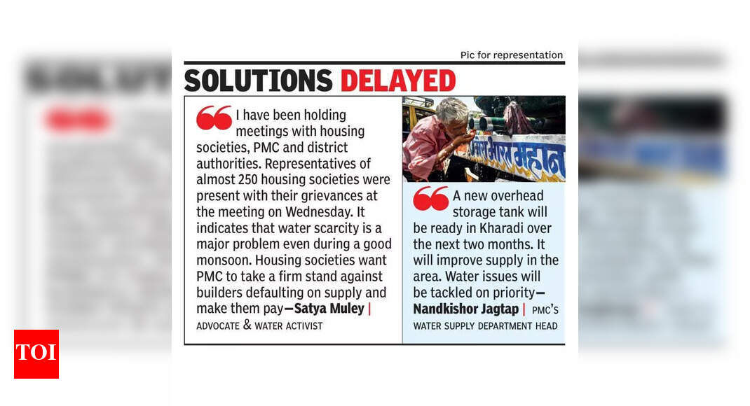 पुण्यातील पूर्वेकडील भाग पाण्याच्या समस्यांसह लढाई सुरू ठेवतात