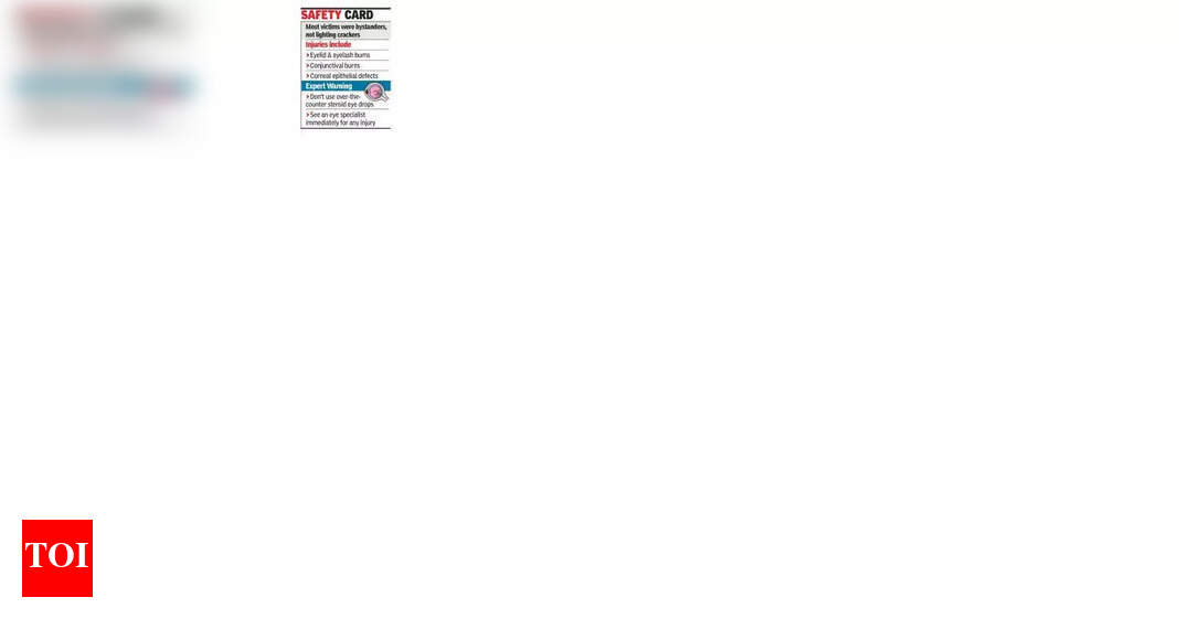 फटाक्यांची आतिषबाजी : पुण्यात ४ दिवसांत ३५ डोळ्यांना इजा