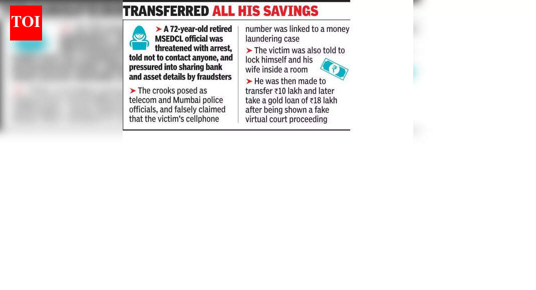 बारामती येथील महावितरणच्या निवृत्त अधिकाऱ्याचे डिजीटल अटक फसवणुकीत 28 लाख रुपयांचे नुकसान