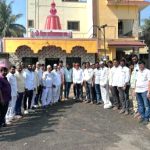 पै किरण साकोरे यांनी स्वखर्चातून केले पेरणे कानिफनाथ मंदिर परिसराचे काँक्रिटीकरण 