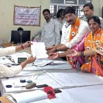 लोणीकंद पेरणे जि प गटातून योगेश झुरुंगे यांचा उमेदवारी अर्ज दाखल