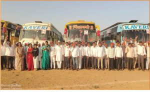 अष्टविनायक यात्रे मध्ये सविता श्रीकांत गावडे यांचा श्री क्षेत्र वाडे बोल्हाईच्या सर्वांगीण विकासाचा संकल्प